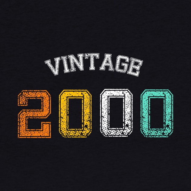 Vintage born in 2000 birth year gift by Inyourdesigns